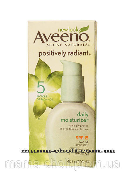 Денний зволожувальний крем SPF 15 Positively Radiant Aveeno