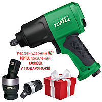 Пневмо гайковерт TOPTUL 1/2" 1356N/m 9500об/мин KAAC1610