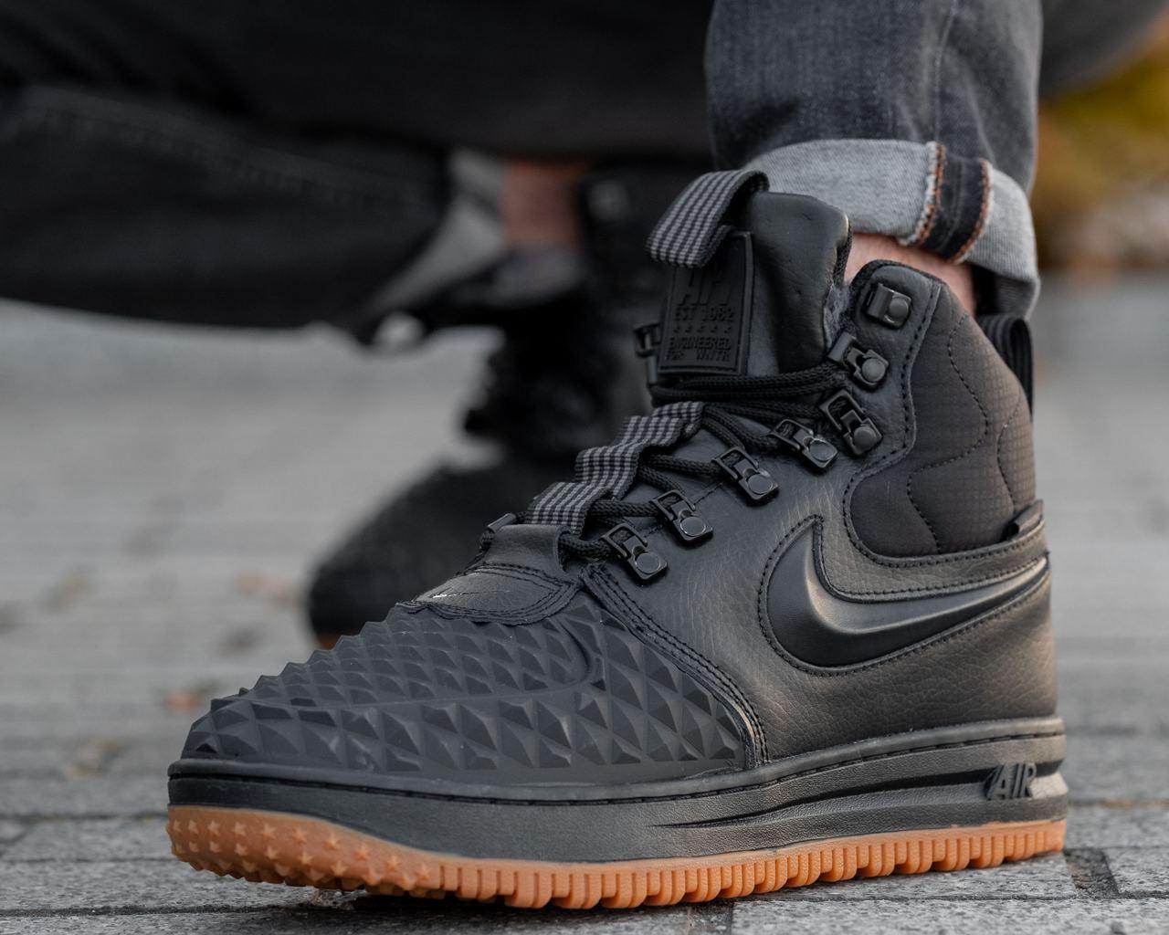 Nike Lunar Force 1 Duckboot 17 Black Orange