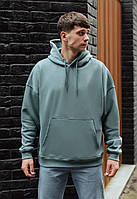 Худі Staff turquoise oversize fleece