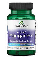 Марганець Swanson Albion Chelated Manganese 10mg 180 капсул