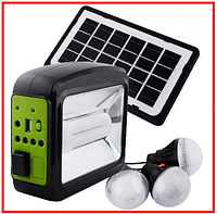 Кемпинговый светодиодный фонарь повербанк с солнечной панелью и лампочками CL-01 аккумуляторный светильник