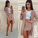 Стильний жіночий костюм сукня і кардиган, фото 2
