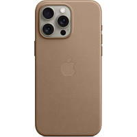 Чохол для мобільного телефона Apple iPhone 15 Pro Max FineWoven Case with MagSafe Taupe (MT4W3ZM/A) Вухи