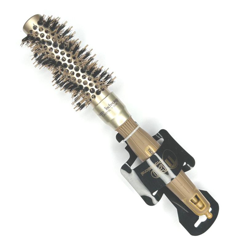 Щітка-браш Tico NanoTech Ceramic Ion Black&Gold 25 мм, фото 1