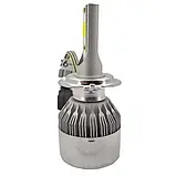 Комплект LED ламп C6 HeadLight H7 12v COB, фото 3