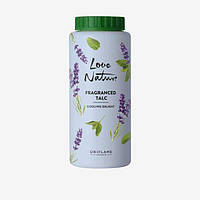 Тальк Oriflame для тела парфюмированный с ароматом лаванды и мяты Love Nature 100 г
