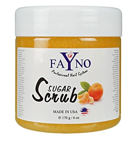 Цукровий скраб Fayno, 170 г (мандарин), фото 1