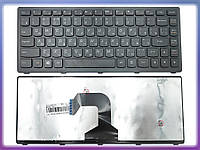 Клавиатура для LENOVO IdeaPad S300, S400, S405, S415, M30-70, S40-70, M40 (RU Black, Черная рамка)