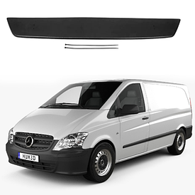 Зимова заглушка на решітку бампера матова Mercedes Vito 2010-2015 (низ)