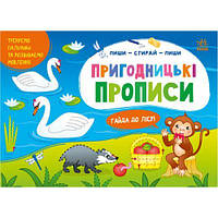 Пиши-витирай : Пригодницькі прописи. Гайда до лісу (у) [tsi223318-ТSІ]