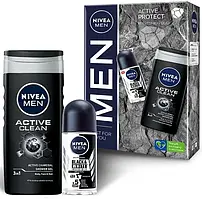 Подарунковий набір чоловічий Nivea Men "Активний захист"