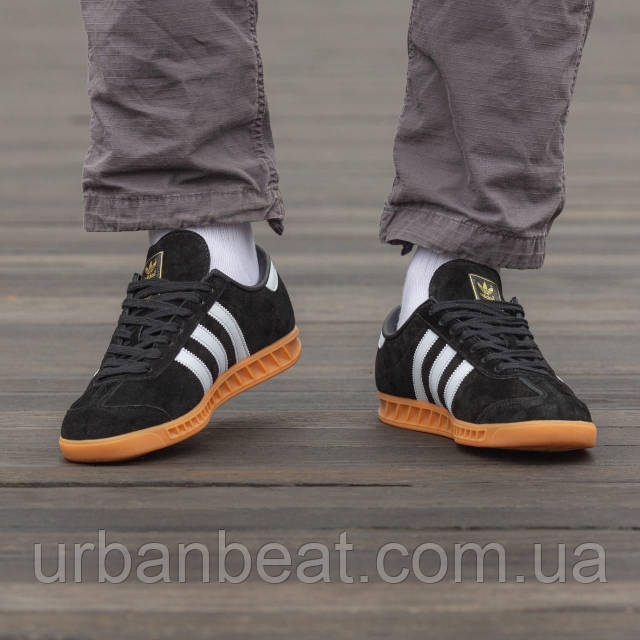 Adidas hamburg leather black 2025