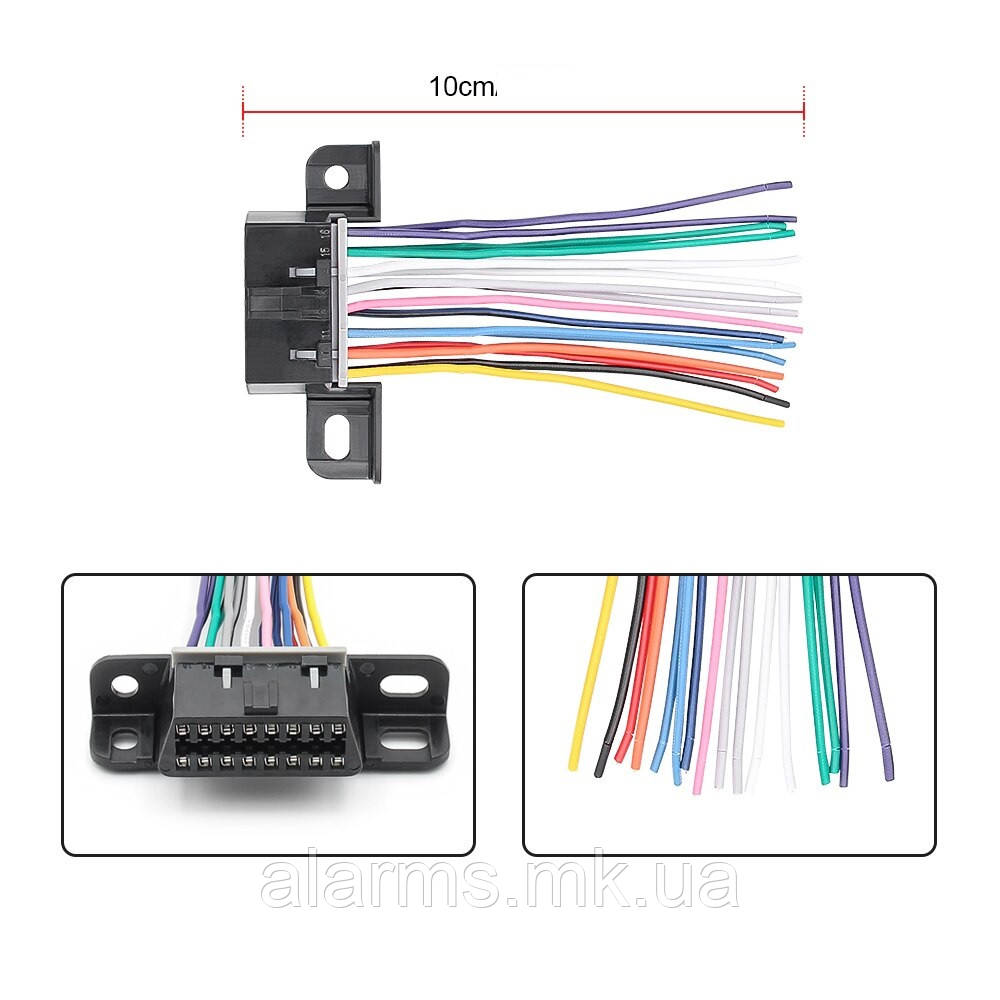 Роз'єм колодки OBD II 16 pin мама