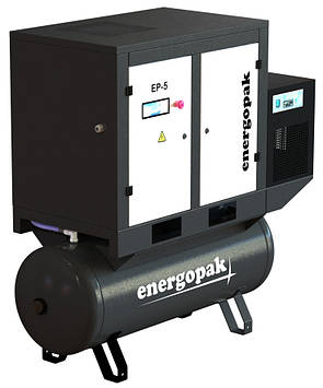 Гвинтовий компресор Energopak EP 5/RD-T270 з осушником і ресивером 270 л 850 л/хв, 10 барів, 5.5 кВт