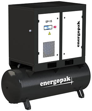 Гвинтовий компресор Energopak EP 15-T270 з ресивером 270 л 1600 л/хв, 12.5 бара, 15 кВт