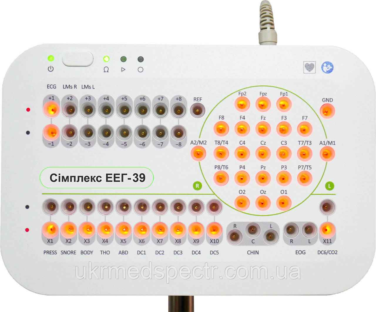 Електроенцефалограф "Сімплекс ЕЕГ-39" ( 39 ЕЕГ-каналів + 8 додаткових диференційних каналів)