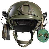 Комплект Шолом FAST Ops Core + Навушники Earmor M31H + Кавер, фото 3