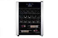 Холодильник ARDESTO для вина, 64.2x48х44, мороз.отд.-66л, зон - 1, бут-24, ST, диспл внутр., черный WCF-M24