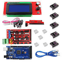 Набор для сборки 3D принтера Arduino Mega 2560 + RAMPS 1.4 + драйверы DRV8825 + 2004 LCD