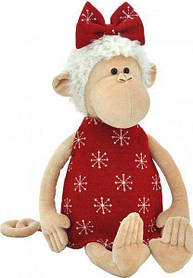 Мавпа в червоній сукні 40см.