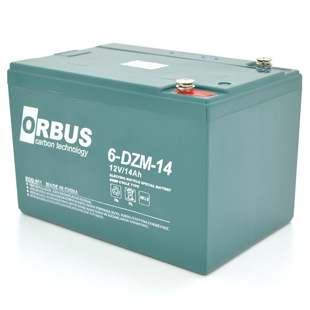 Акумулятор тяговий ORBUS 6-DZM-14 12V 14Ah AGM свинцево-кислотна батарея для електротранспорту
