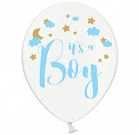 Шар латексный (12"/30 см) Its a Boy, PartyDeco