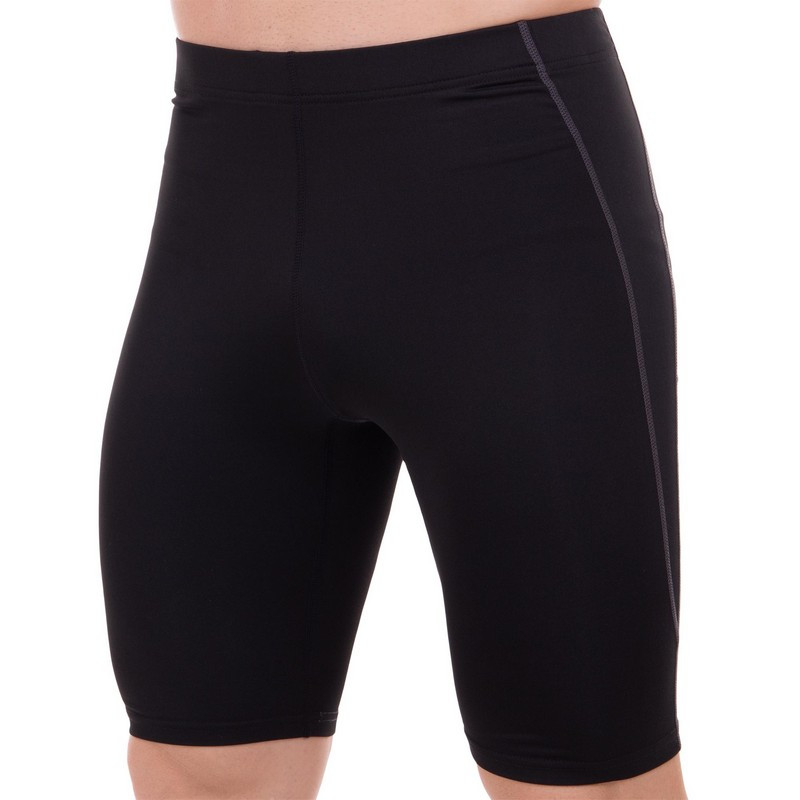 Шорти компресійні чоловічі LIDONG LD-1501 (чорний/сірий) розмір XL, фото 1