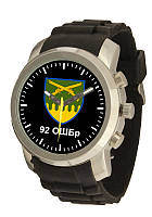 Часы с военной символикой мужские с шевроном 92 ОШБР имени кошевого атамана Ивана Сирко