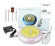 Фрезер для манікюру JMD-803 Pro 60 Вт з витяжкою 2 в 1 сенсорний манікюрний апарат для зняття гель лаку з фрезами, фото 6