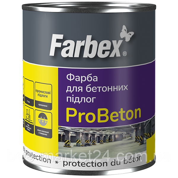 Фарба для бетонної підлоги Farbex ProBeton Сіра (2.8кг)