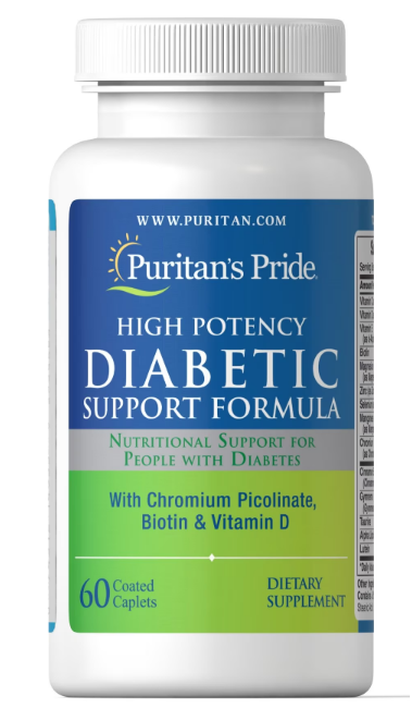 Комплекс при діабеті, Diabetic Support Formula, Puritan's Pride, 60 таблеток