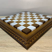 Шахматная доска из натуральной древесины ясеня премиум качества. Ручная работа