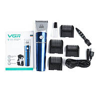 Професійна бездротова акумуляторна машинка для стриження собак і котів VGR V-098 два режими стриження