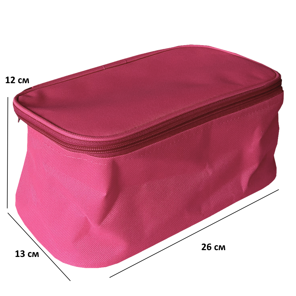 Дорожная сумка-органайзер для белья 26*13*12 см ORGANIZE (розовый) - фото 7 - id-p126448148
