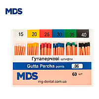 Гуттаперчевые штифты стоматологические MDS кон. 06