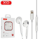 Навушники для iPhone з мікрофоном XO EP13 Lightning, навушники для айфона 5/6/7/7+/8/8+X/XS/XR/11/12/13/14/15, фото 2