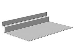 Полиця алюмінієва взуттєва 250*100