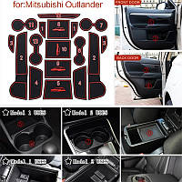 Резинові коврики в салон Mitsubishi Outlander 2013-2021(ASX,Carisma,Galant,L200,Lancer 7-10,Pajero,PajeroSport