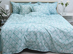 Сімейний комплект постільної білизни ТМ TAG з турецького Ранфорсу, бавовна з компаньоном  R-T9273