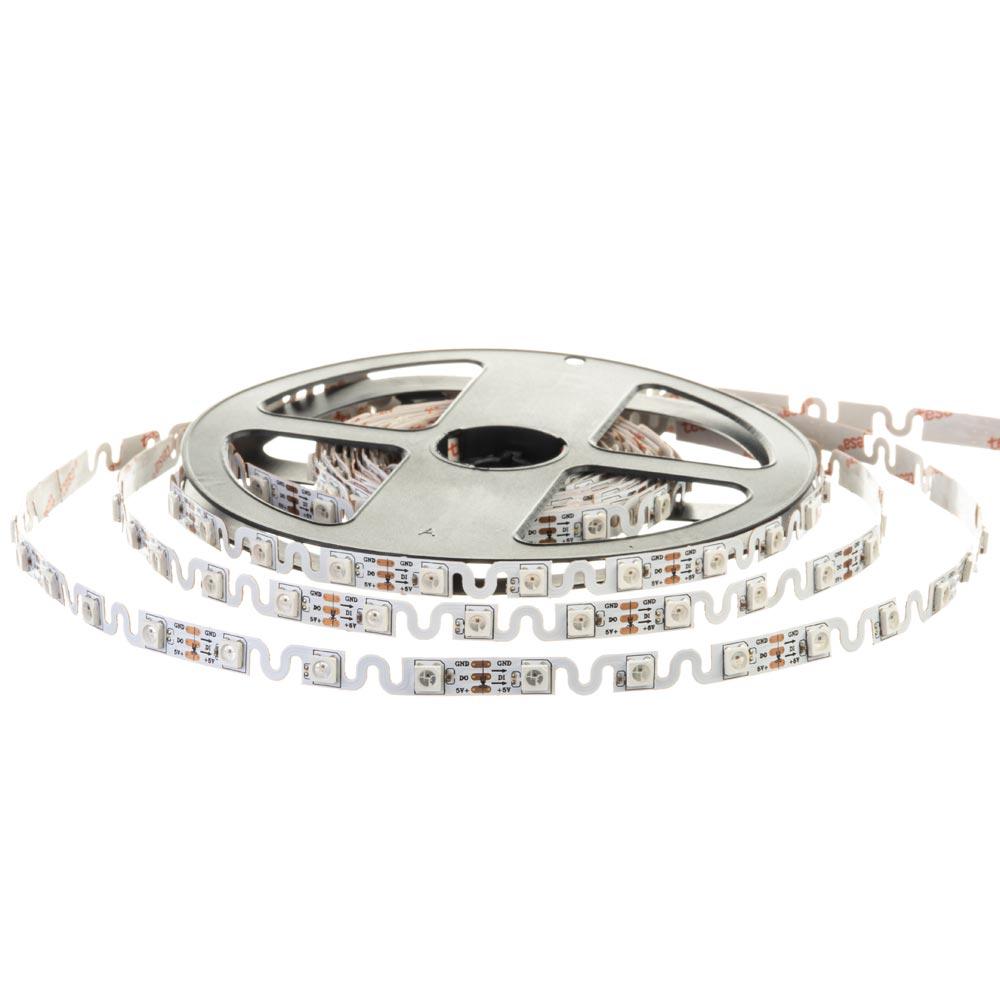 Светодиодная лента адресная 5V Shape smd5050 WS2812B 48LED/м IP120 - фото 2 - id-p1598471340