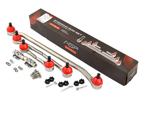 Комплект кермових тяг ВАЗ 21214, під авт. з ГУР (до 2010 р.) (Накінці 2121), зі згонами, кор. уп. "трапеція", фото 1