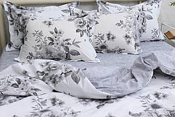 Сімейний комплект постільної білизни ТМ TAG з турецького Ранфорсу, бавовна з компаньоном  R-T9276