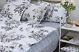 Полуторний комплект постільної білизни з ранфорсу ТМ TAG 1,5-спальн. з компаньоном R-T9276, фото 6
