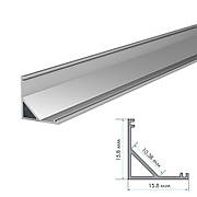 Кутовий профіль алюмінієвий до LED-стрічок