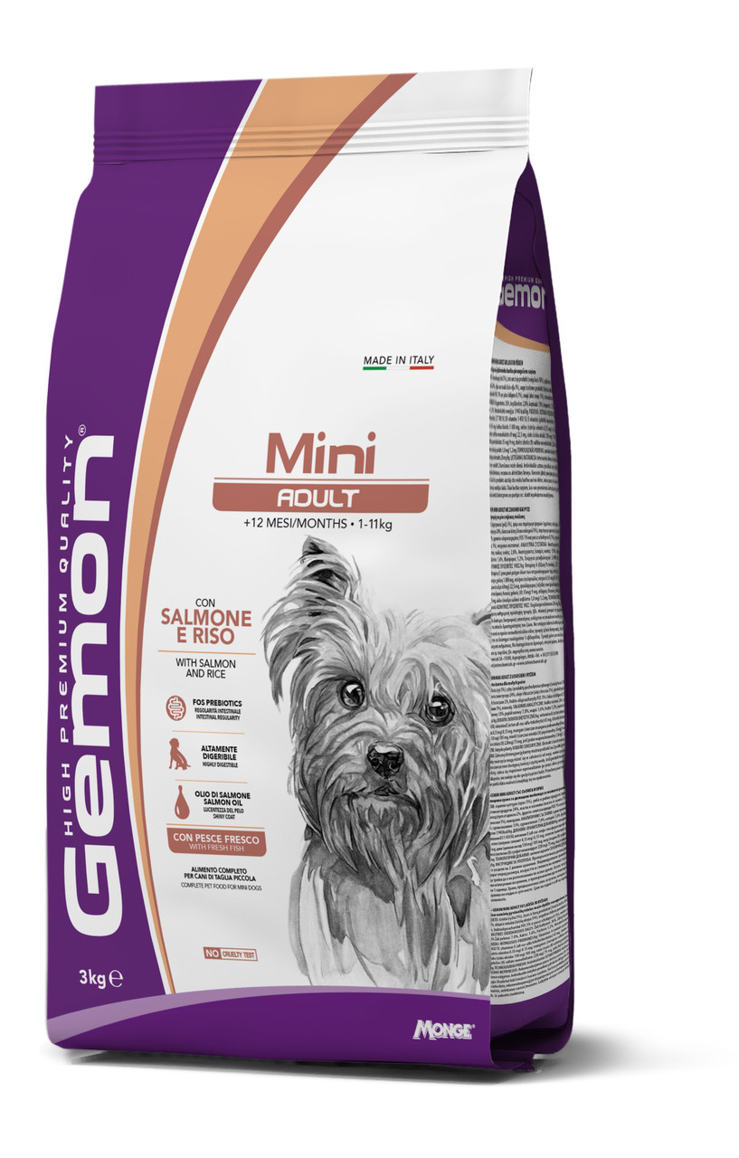 Gemon Mini Adult лосось з рисом 3 кг | 20 кг