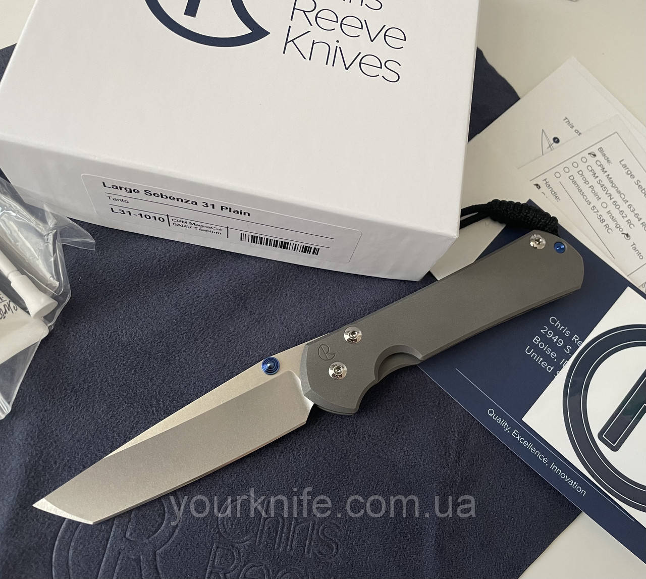 Ніж складаний Chris Reeve Large Sebenza 31 MagnaCut Tanto L31-1010