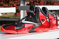 Nike LeBron 11 XDR 'Heat Away' Леброн 11 красно черные баскетбольные мужские кроссовки