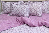 Полуторний комплект постільної білизни з ранфорсу ТМ TAG 1,5-спальн. з компаньоном R-T9277, фото 5