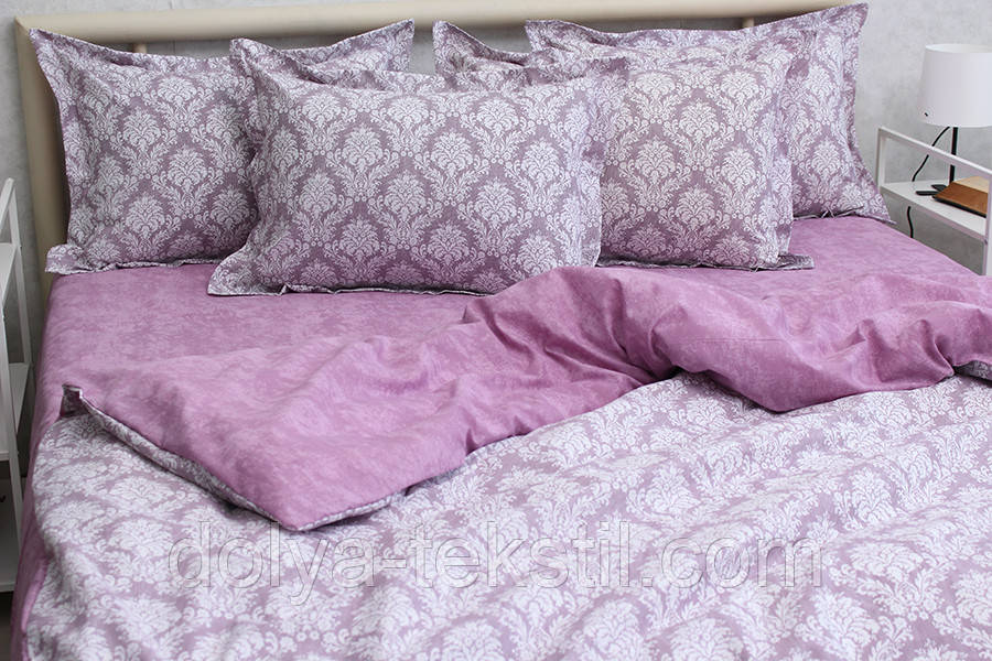 Полуторний комплект постільної білизни з ранфорсу ТМ TAG 1,5-спальн. з компаньоном R-T9277, фото 1